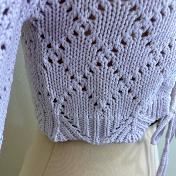 Francesca’s Belle keyhole crochet cardigan - Picture 8 of 16